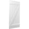 Ekena Millwork Americraft 6-Board (2 Batten) Wood Spaced Board-n-Batten Shutters w/ Z-Bar, ARW102SB623X77WHH, PR ARW102SB623X77WHH - alternate 6